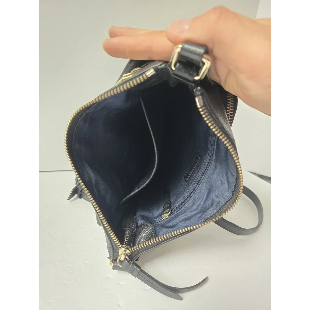 Cole Hann black shoulder bag crossbody‎ adjustable strap purse